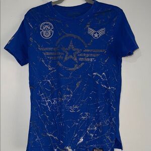 Switch Blue Short Sleeve Tee with Graphic Design